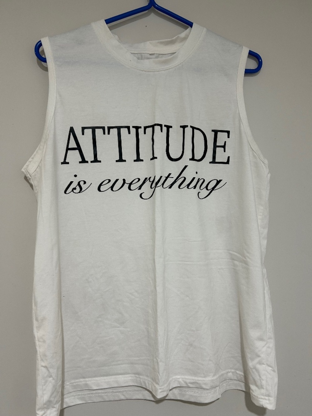 White muscle tee
